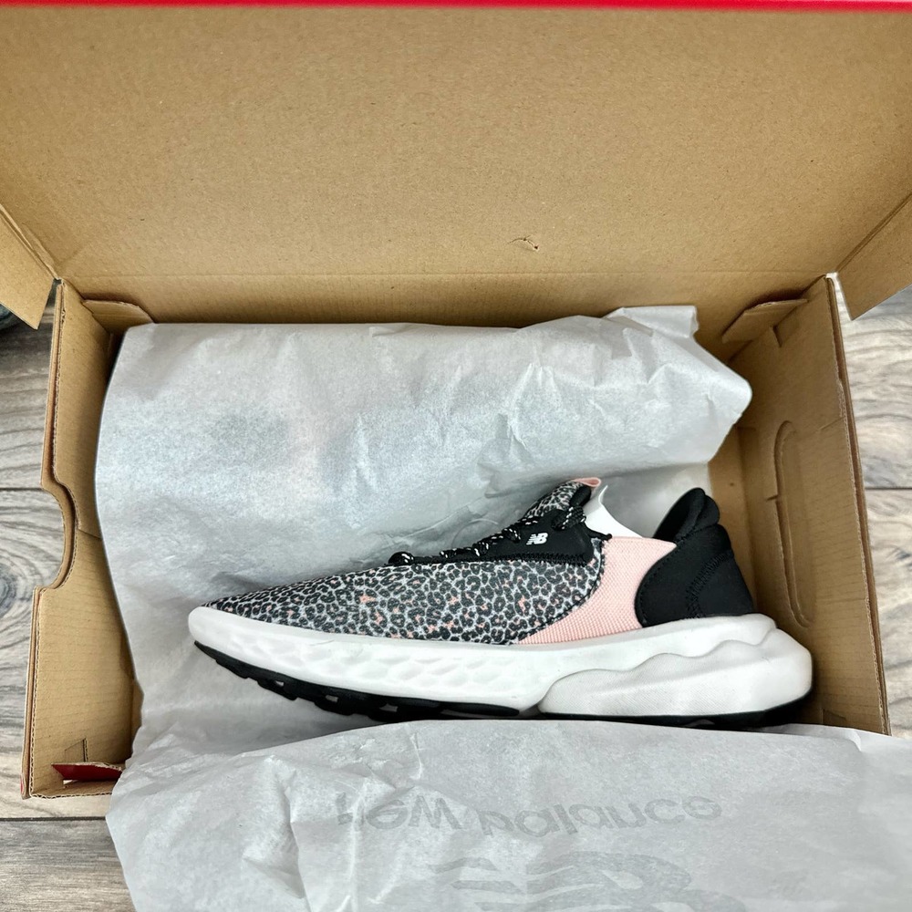 NIB New Balance 7D Wide Fresh Foam Roav Elite Running Shoes Black Pink Haze - Picture 10 of 12